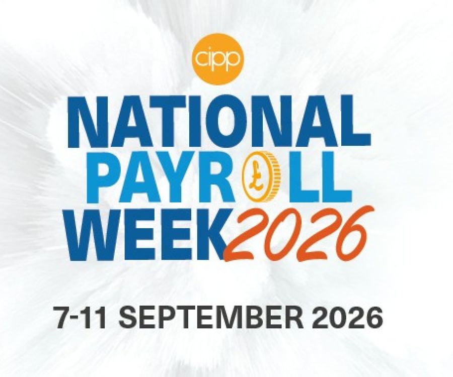 Colourful banner promoting CIPP National Payroll Week 7 - 11 September 2026