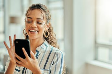 Woman on mobile phone